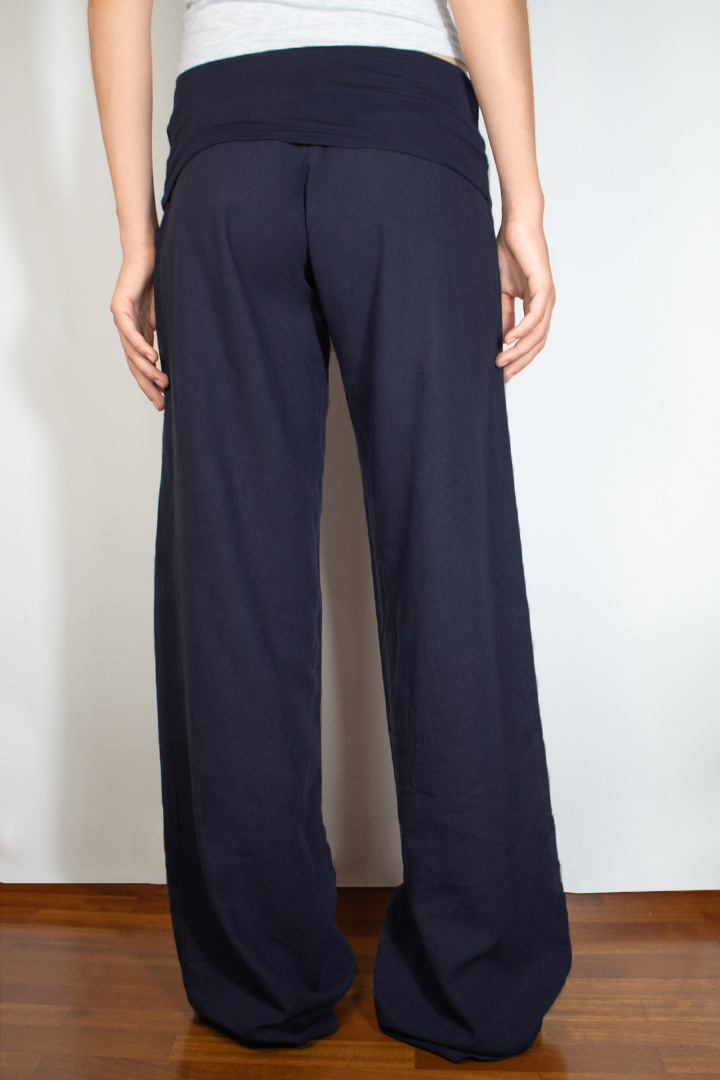Palazzo Fold-over Waistband Pants (Buy 2 Free Shipping)