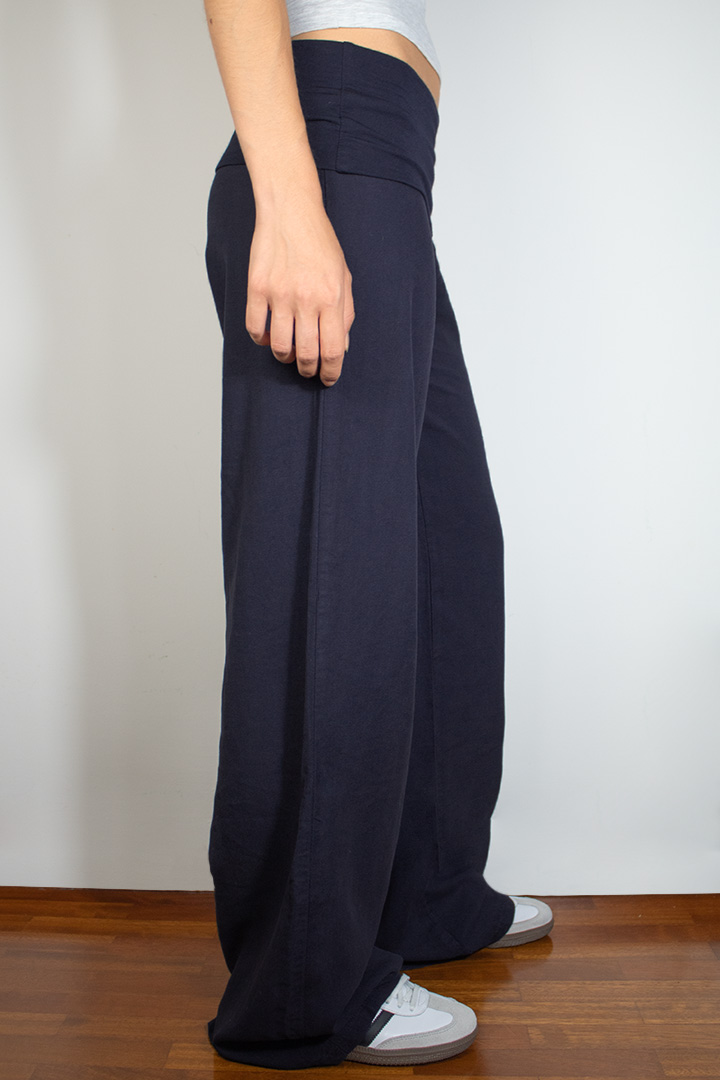 Palazzo Fold-over Waistband Pants (Buy 2 Free Shipping)