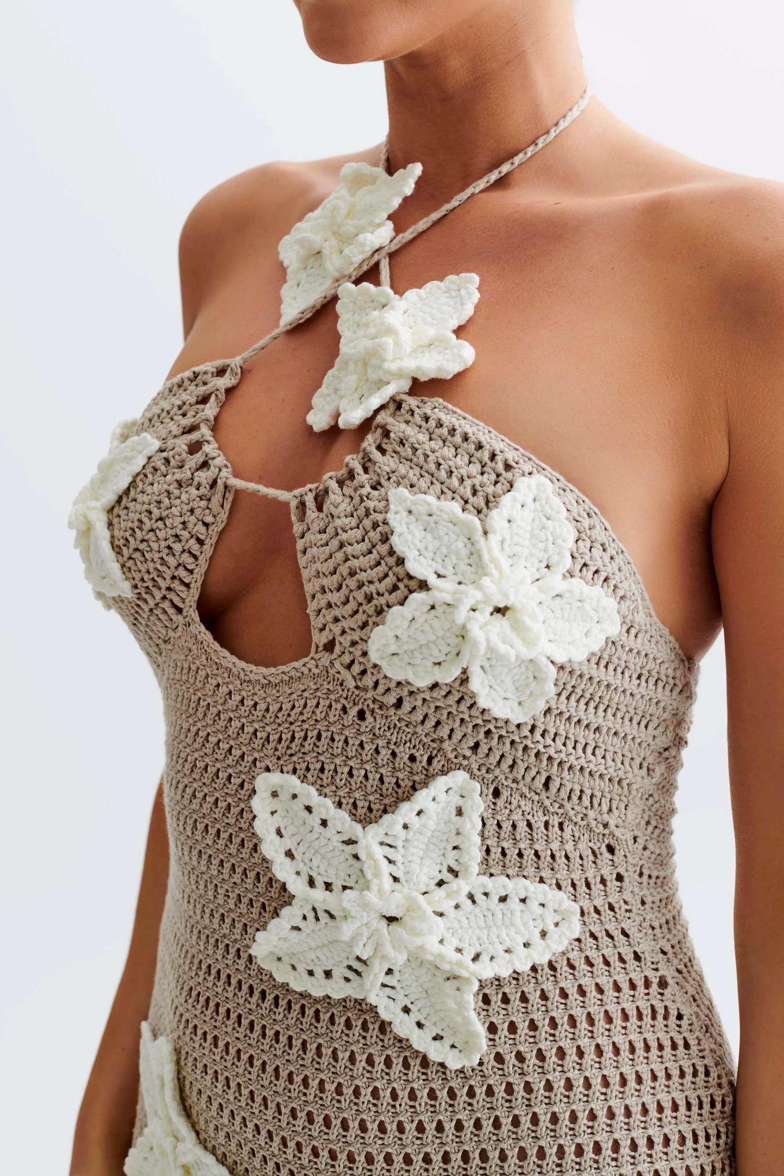KYLA Floral Crochet Maxi Dress(BUY 2 FREE SHIPPING)