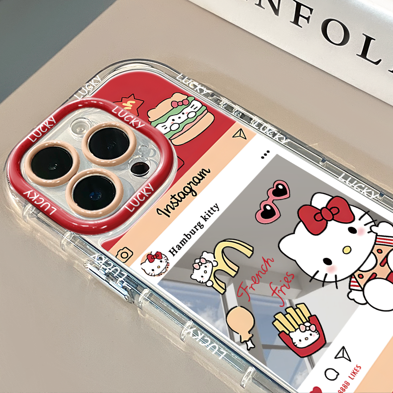 HK Dopamine Mirror Phone Case for iPhone - Kawaii Reflective Sparkle Design 03250409