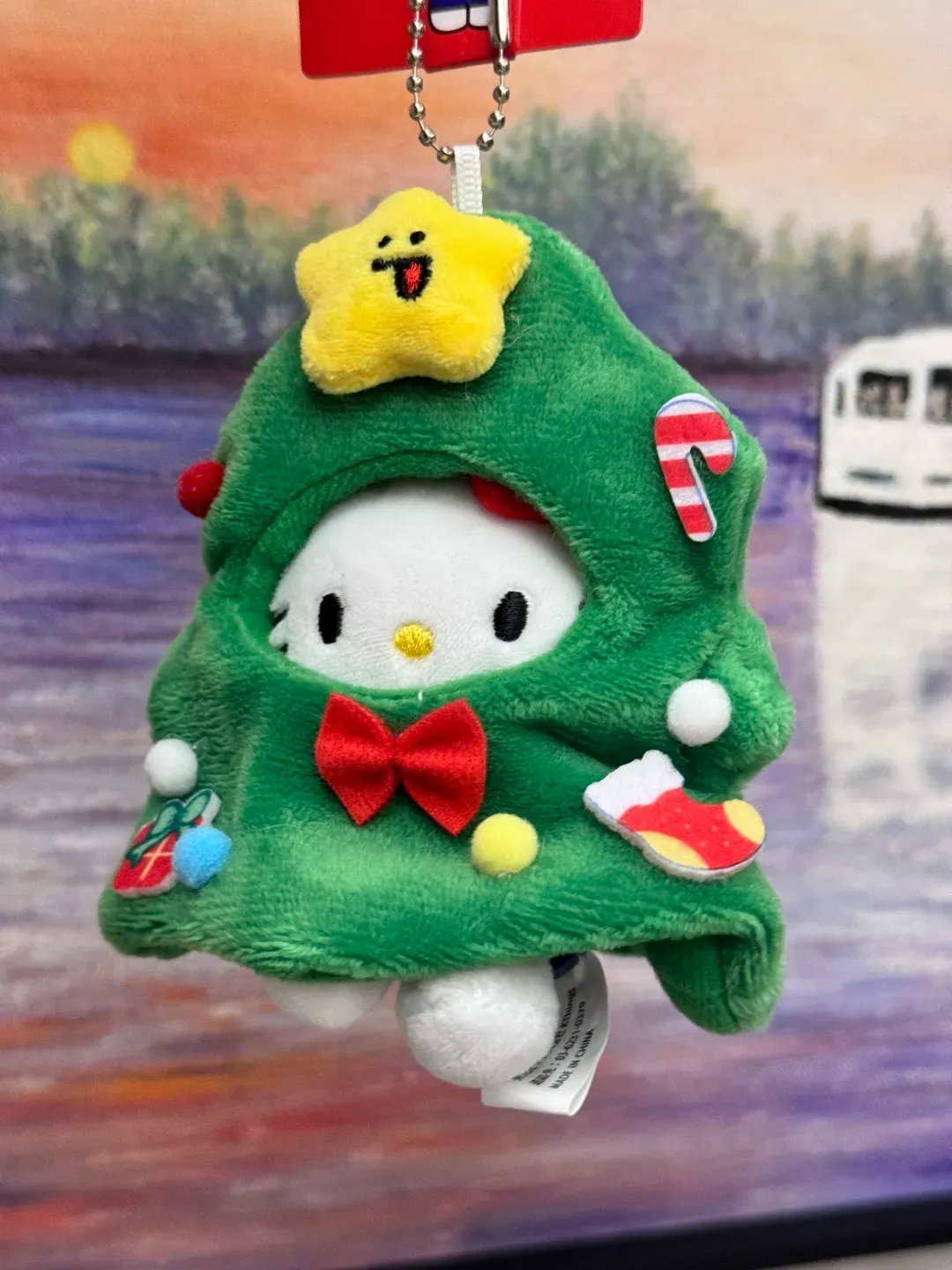 HK Cute Christmas Plushie Keychain - Adorable Holiday Decoration