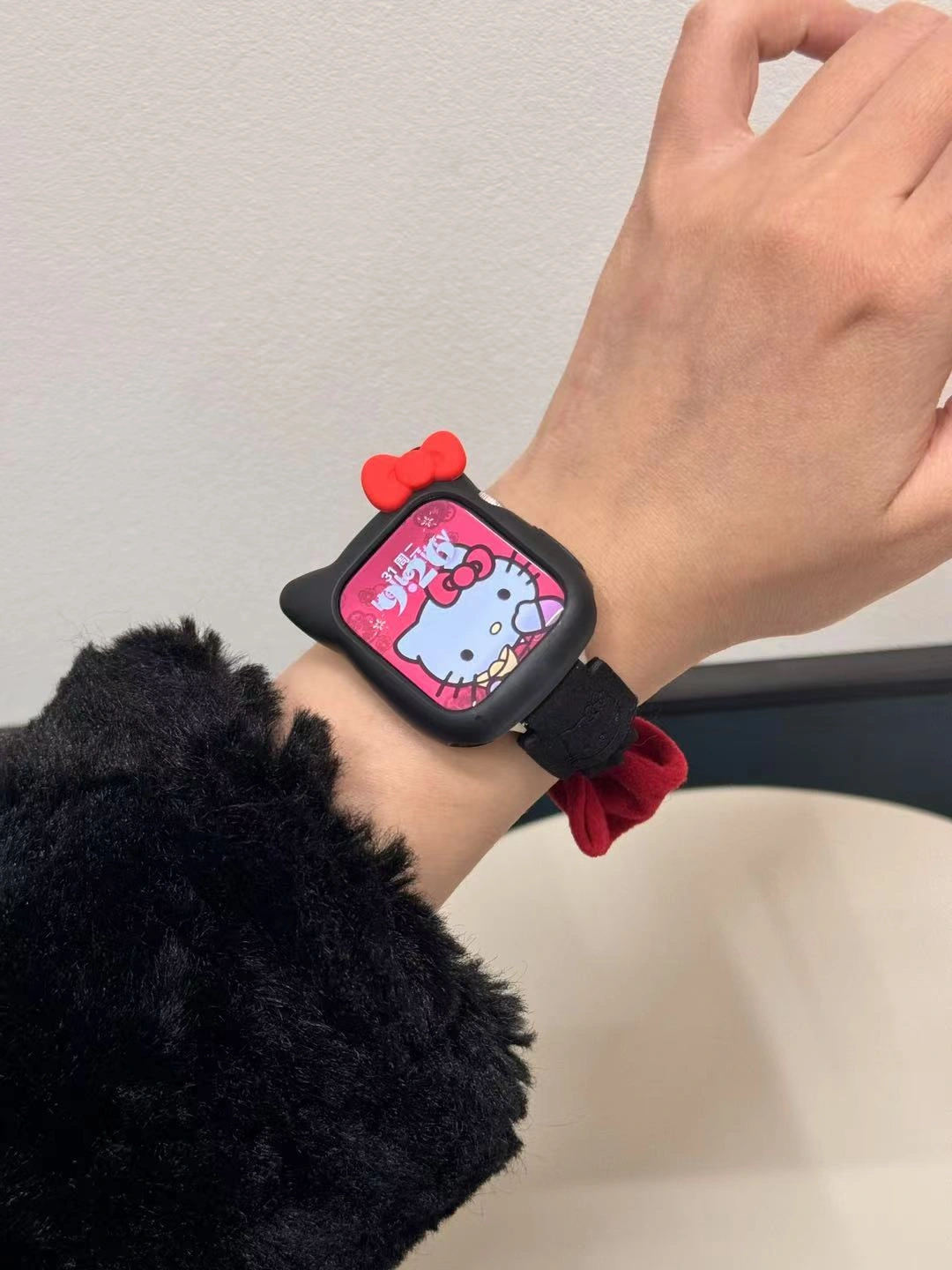 [Copy]HK Red Bow Black Apple Watch Band – Cute & Stylish Replacement Strap 01010525