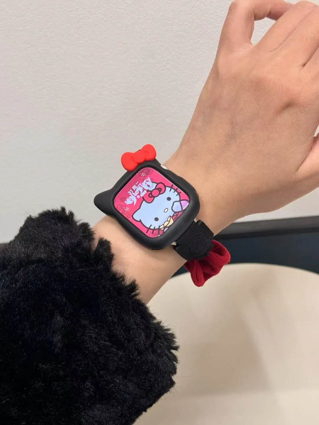 [Copy]HK Red Bow Black Apple Watch Band – Cute & Stylish Replacement Strap 01010525