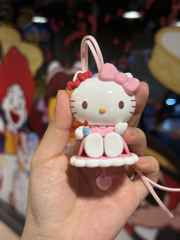 HK Kawaii Car Mirror Charm - Cute Hanging Vehicle Decor with Adjustable Strap