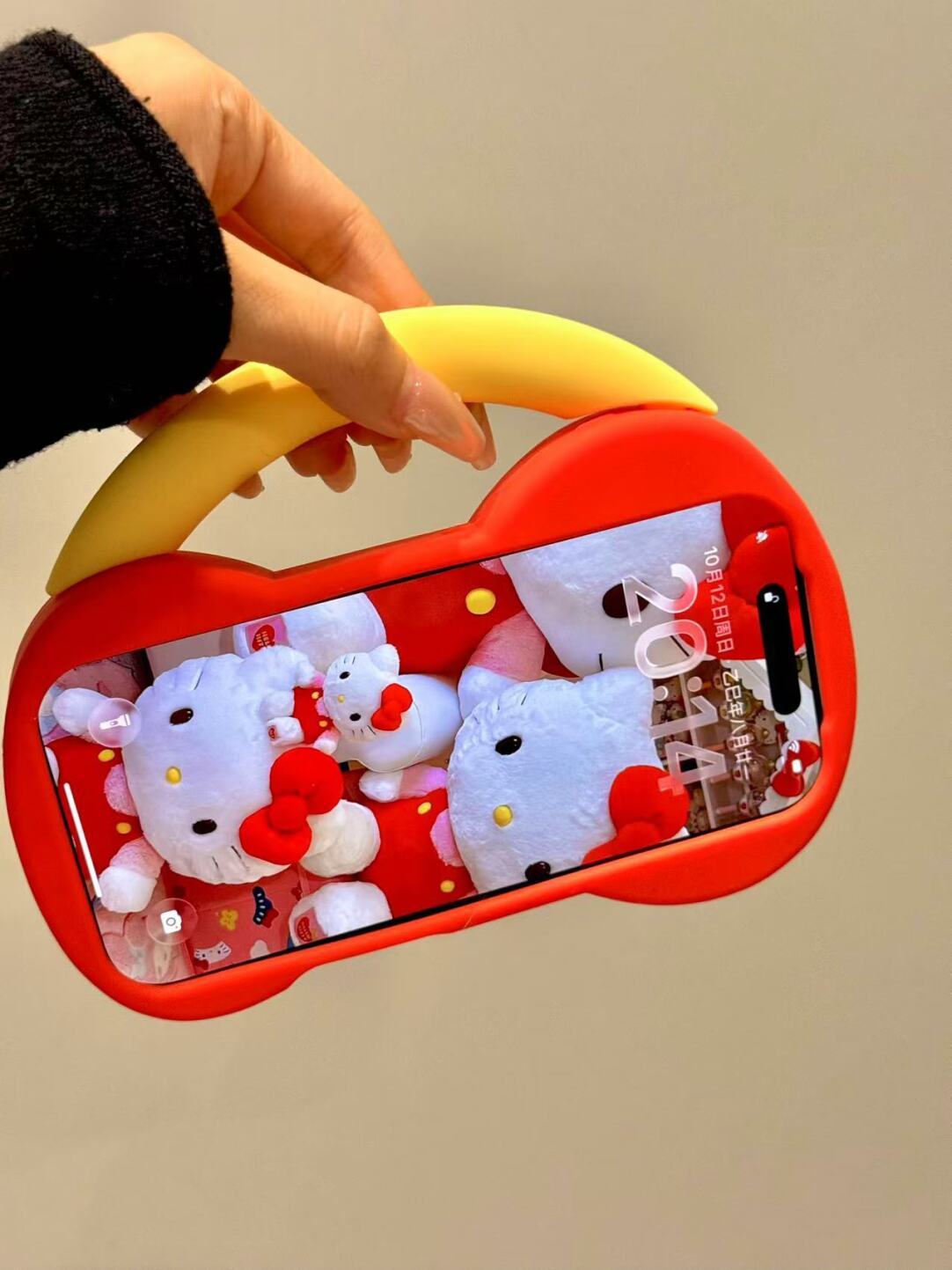 HK Red Bow Handbag Silicone iPhone Case 01251104, Cute Kawaii iPhone 13–17 Pro Max Case, Soft Protective Cover with Bow