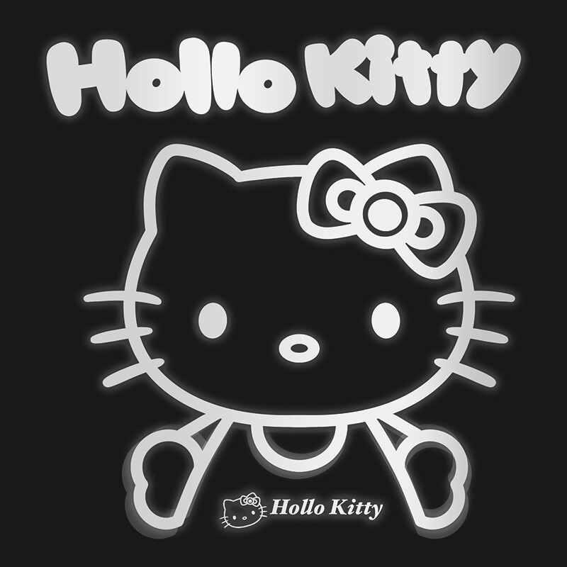 HK Car Door Logo Projector Light, Wireless Welcome Lamp with Sensor, Cute Interior Ambient Lighting for All Vehicles