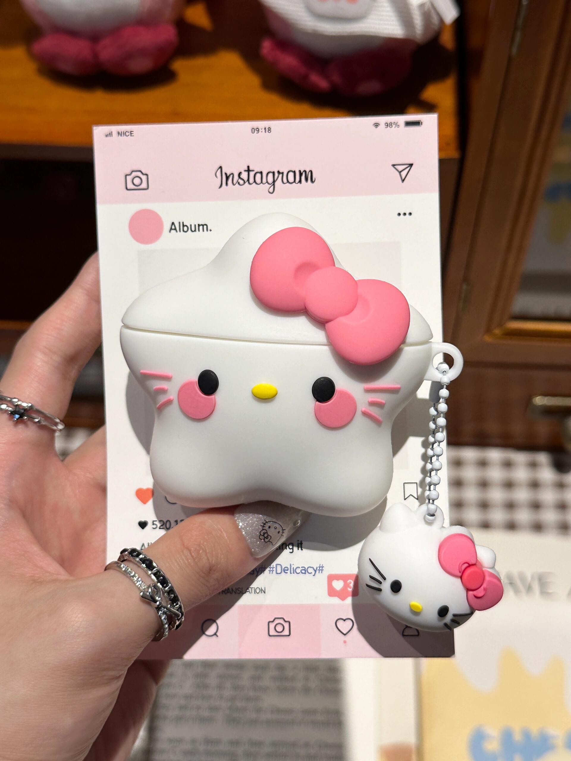 Hello Kitty Kawaii Starry AirPods Case