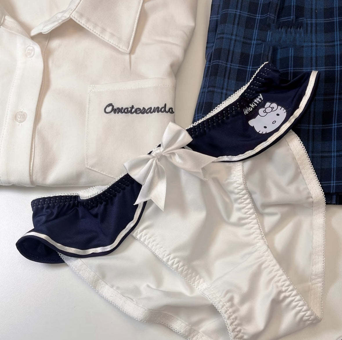 HK Underwire Cute Push Up Strappy Lingerie Set Panty Bra