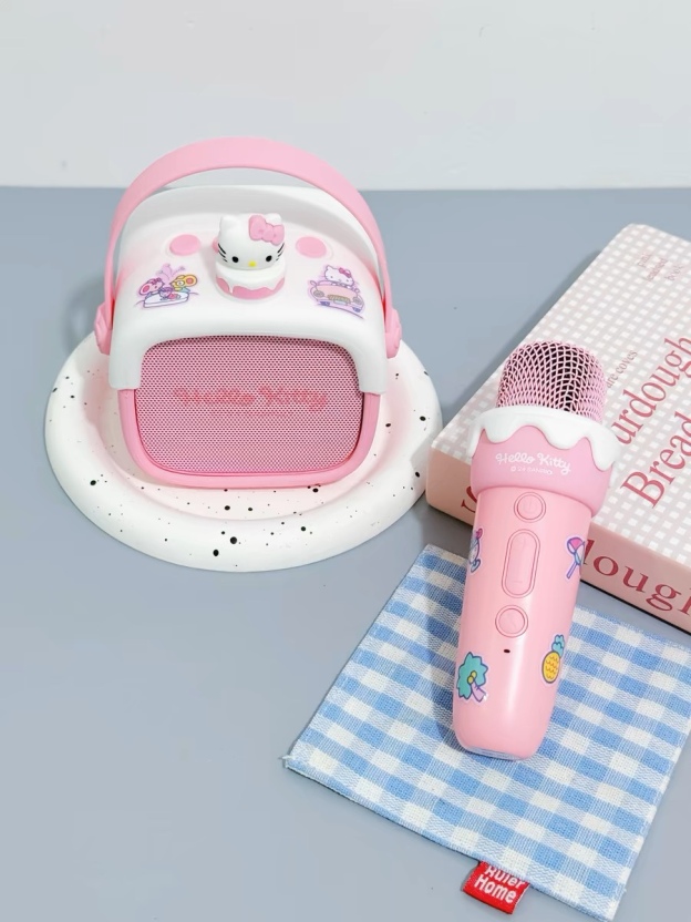 Hello Kitty Pink Cream Cake Microphone Speaker: Sweet Melodies Await