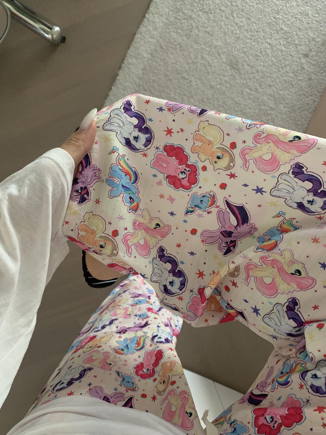 MLP Cartoon Pony Lounge Pants, Cute Summer Pajama Bottoms, Casual Homewear Trousers for Women