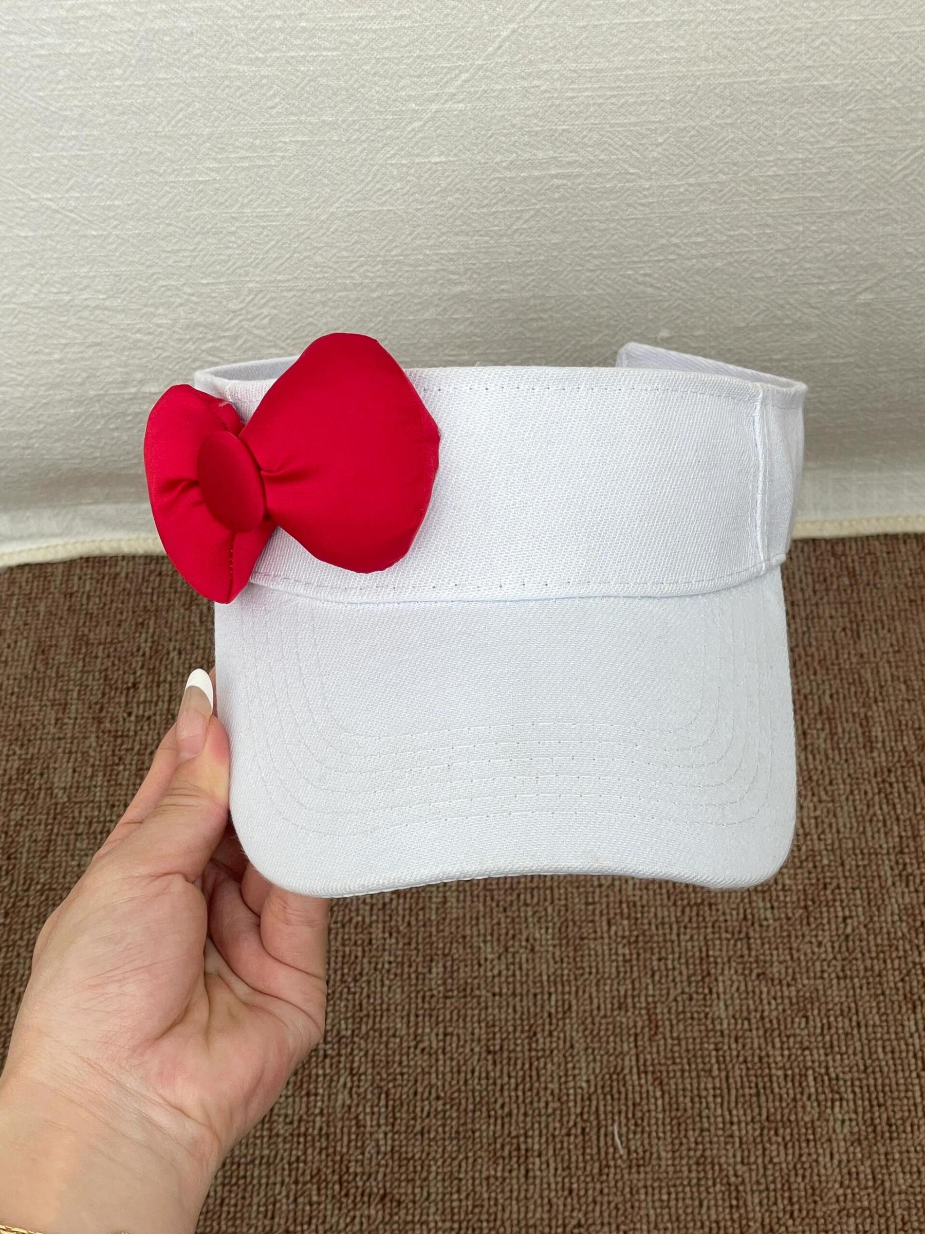 HK Adjustable Bow Sun Hat - Summer Sports Cap with Velcro Strap