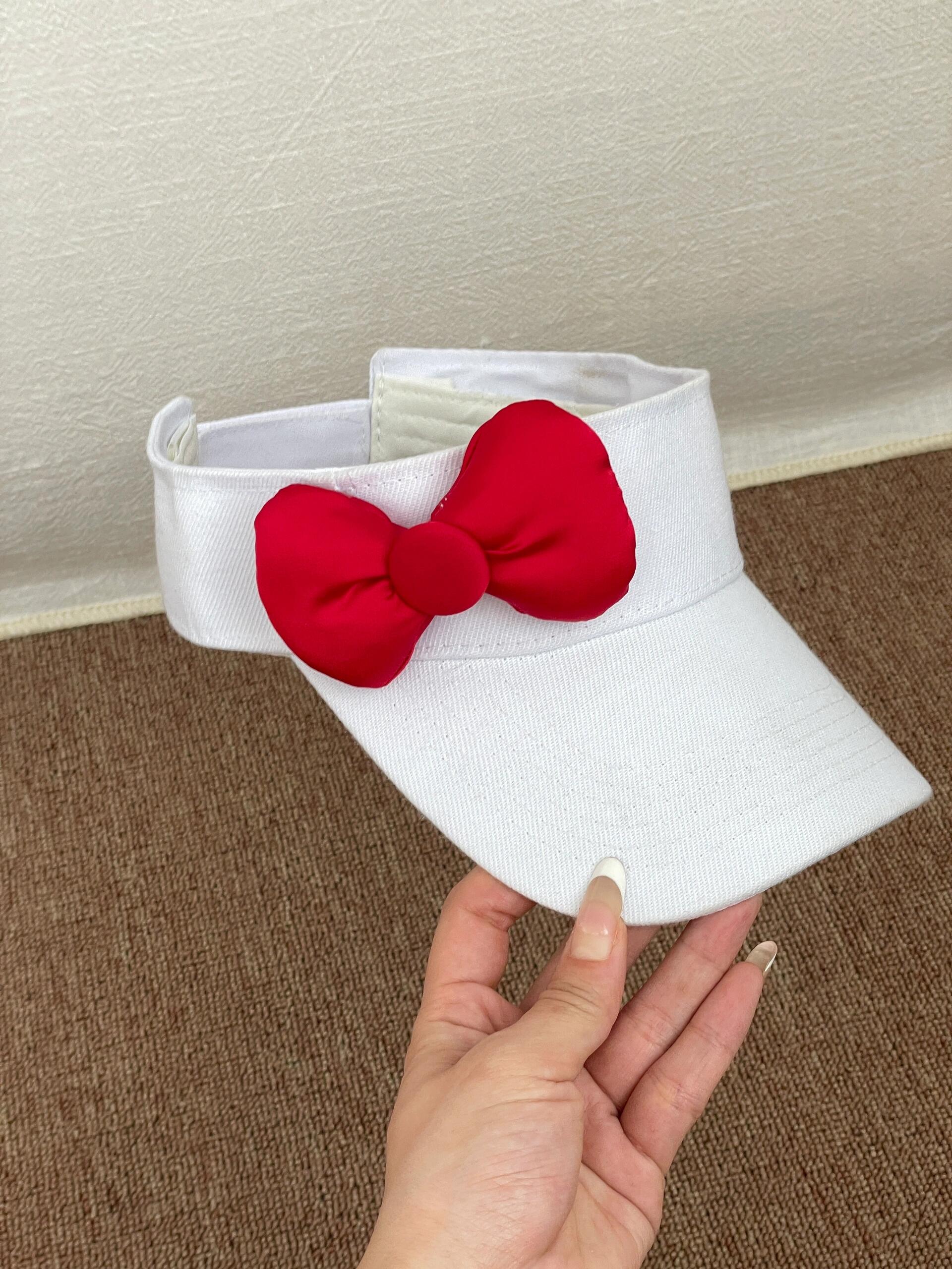 HK Adjustable Bow Sun Hat - Summer Sports Cap with Velcro Strap