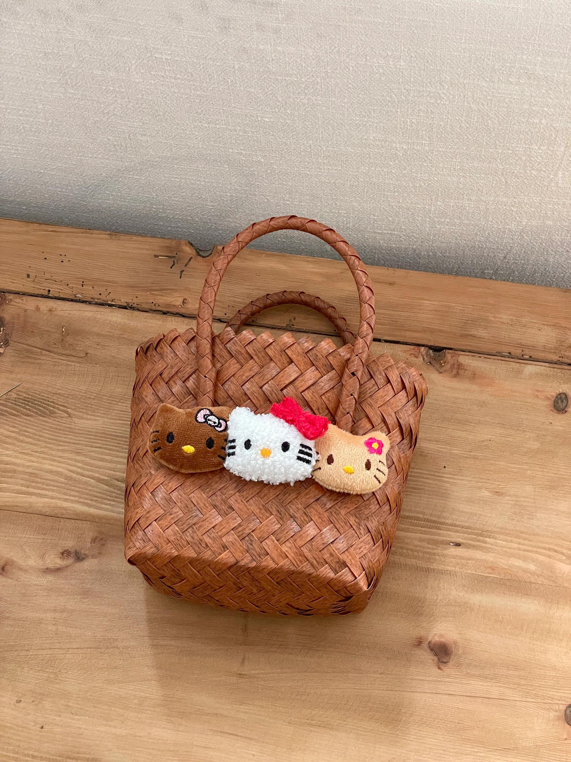 HK Woven Rattan-Style Handmade Tote Bag - Summer Kawaii Purse in Small & Large Sizes 01250522