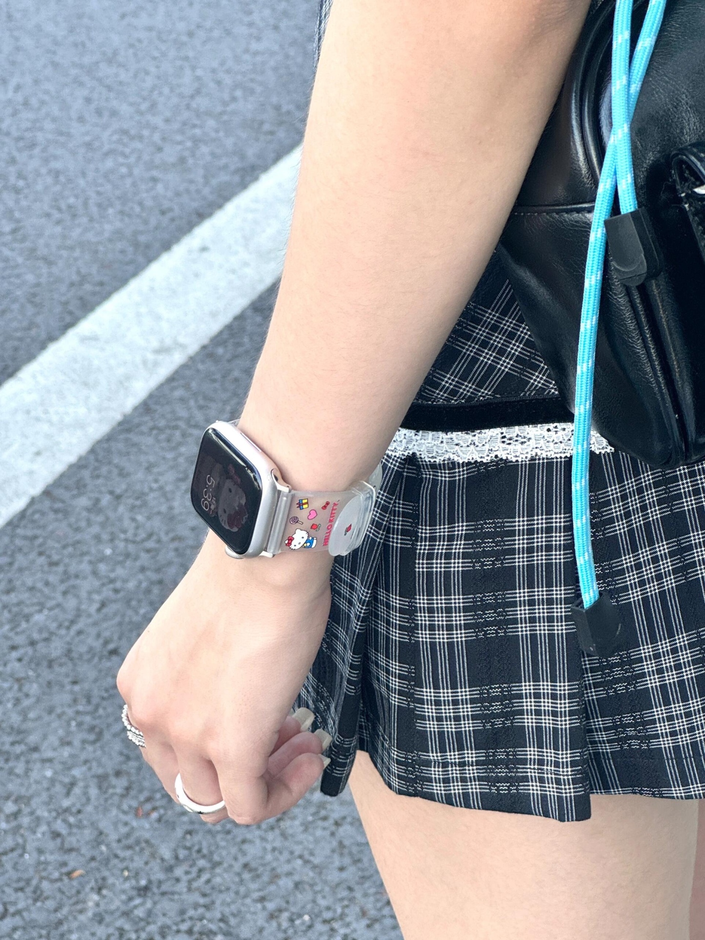HK Apple Watch Transparent Matte Silicone Band