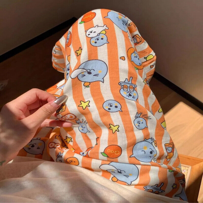 HK Dopamine Sleep Pants - Summer Lightweight Cotton Lounge Pants for Women 02250616