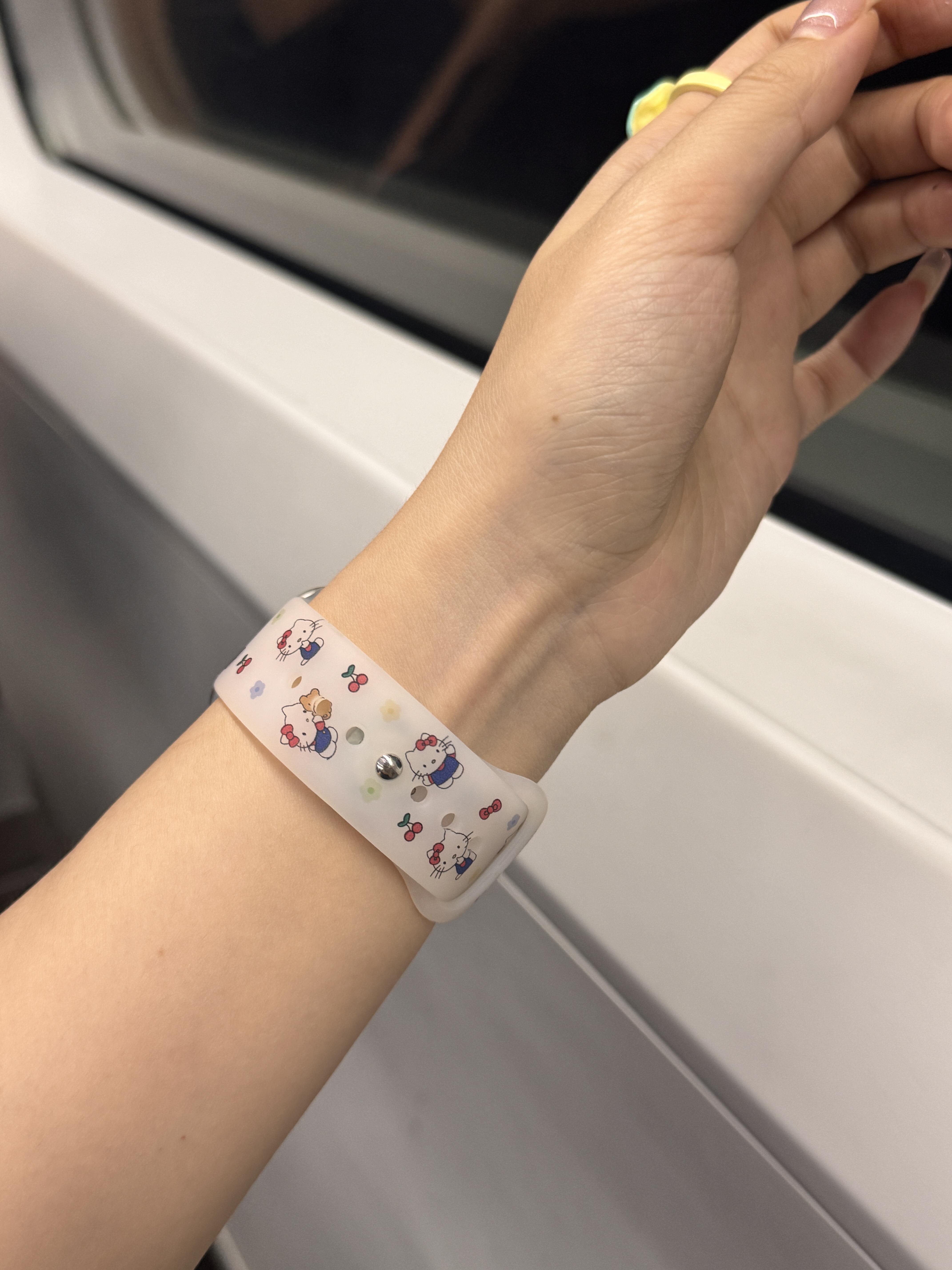 HK Apple Watch Transparent Matte Silicone Band