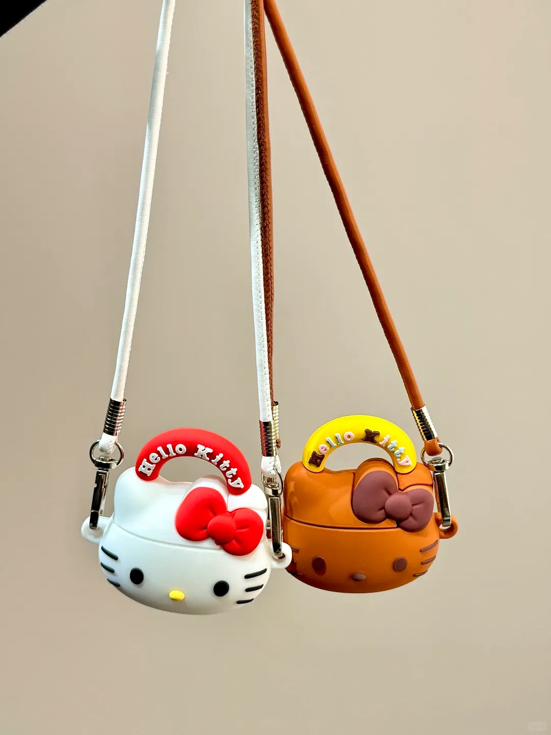 3D Hello Kitty Silicone AirPods Case with Strap – Cute & Convenient Carrying