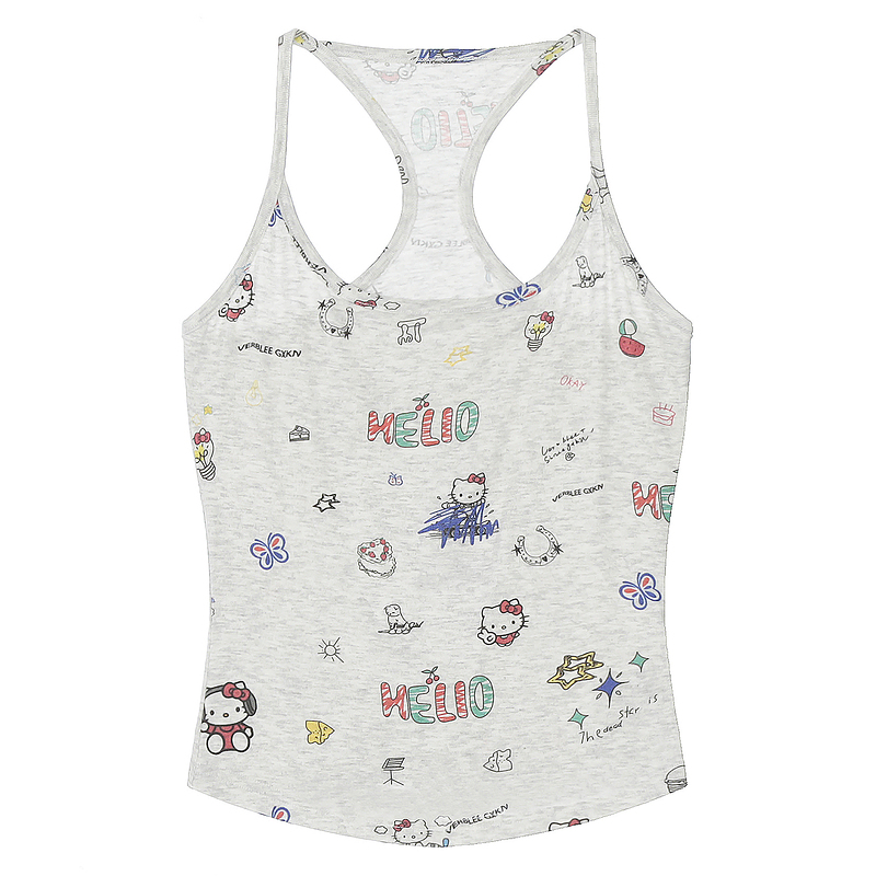 HK Retro Mini Vest - Y2K Fitted Sleeveless Top for Women 05250620