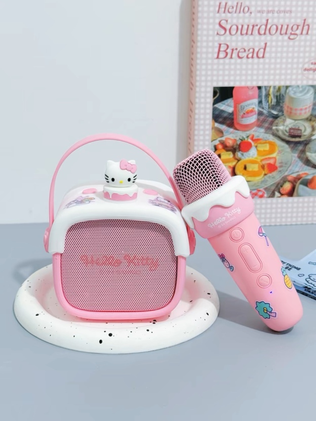 Hello Kitty Pink Cream Cake Microphone Speaker: Sweet Melodies Await