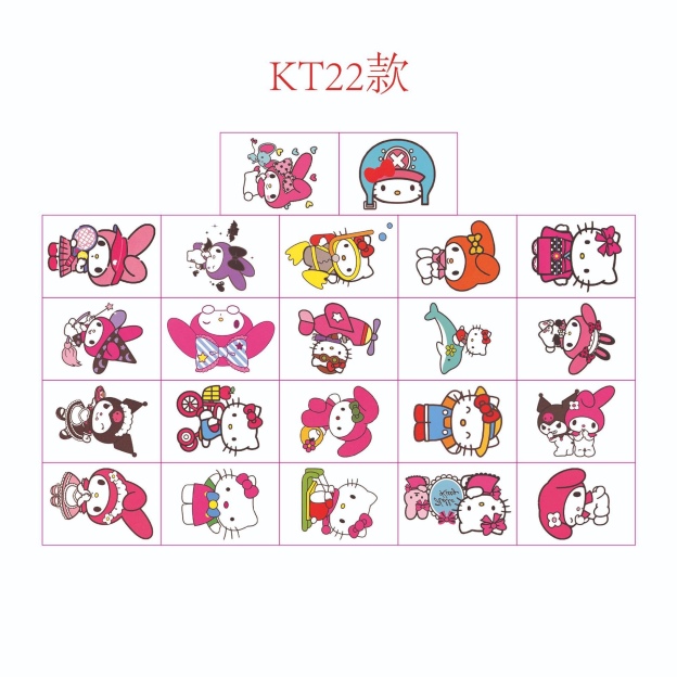 Kawaii Hello Kitty Tattoo Stickers