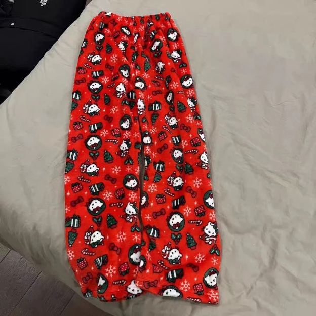 HK Coral Fleece Home Warm Pajama Pants