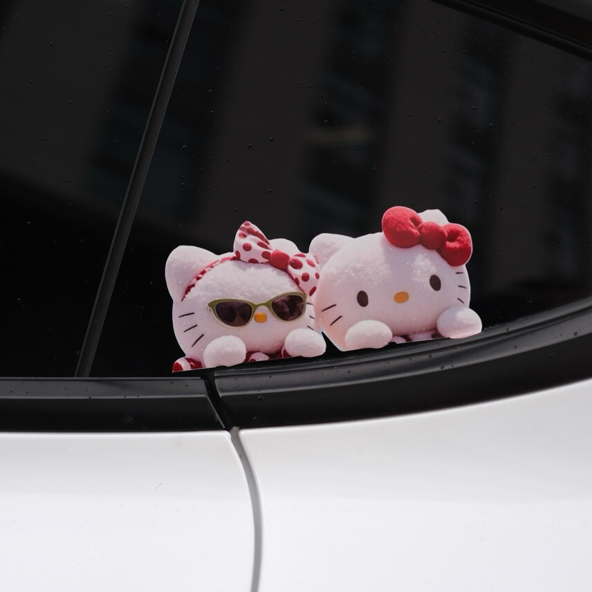 Realistic Plush HK Car & Luggage Decorative Stickers 03250617