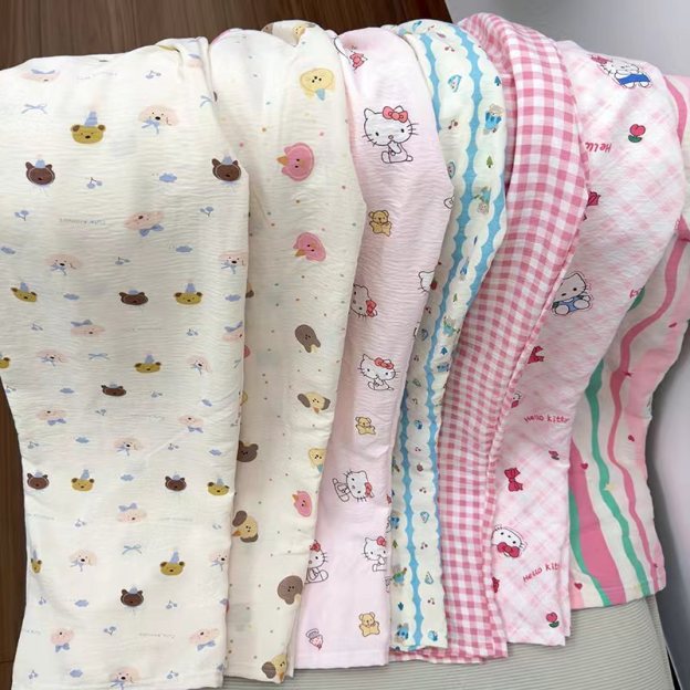 HK Dopamine Sleep Pants - Summer Lightweight Cotton Lounge Pants for Women 02250616