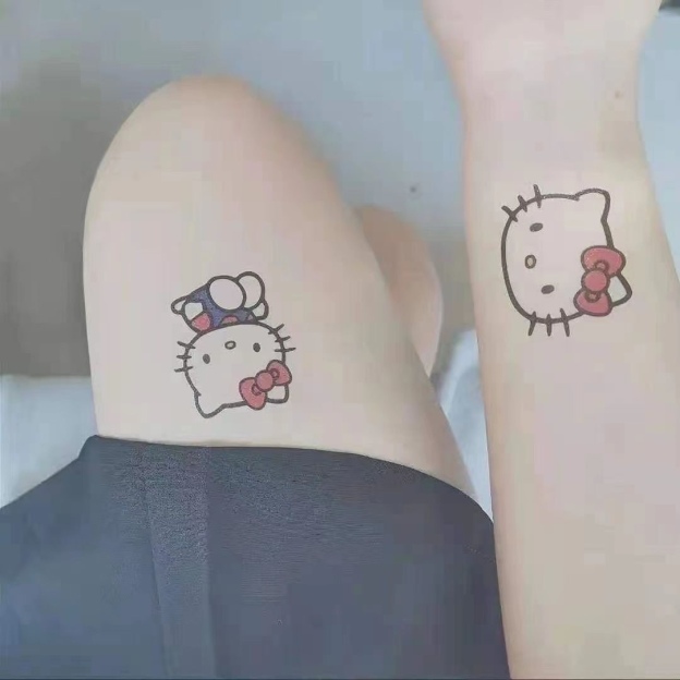 Kawaii Hello Kitty Tattoo Stickers