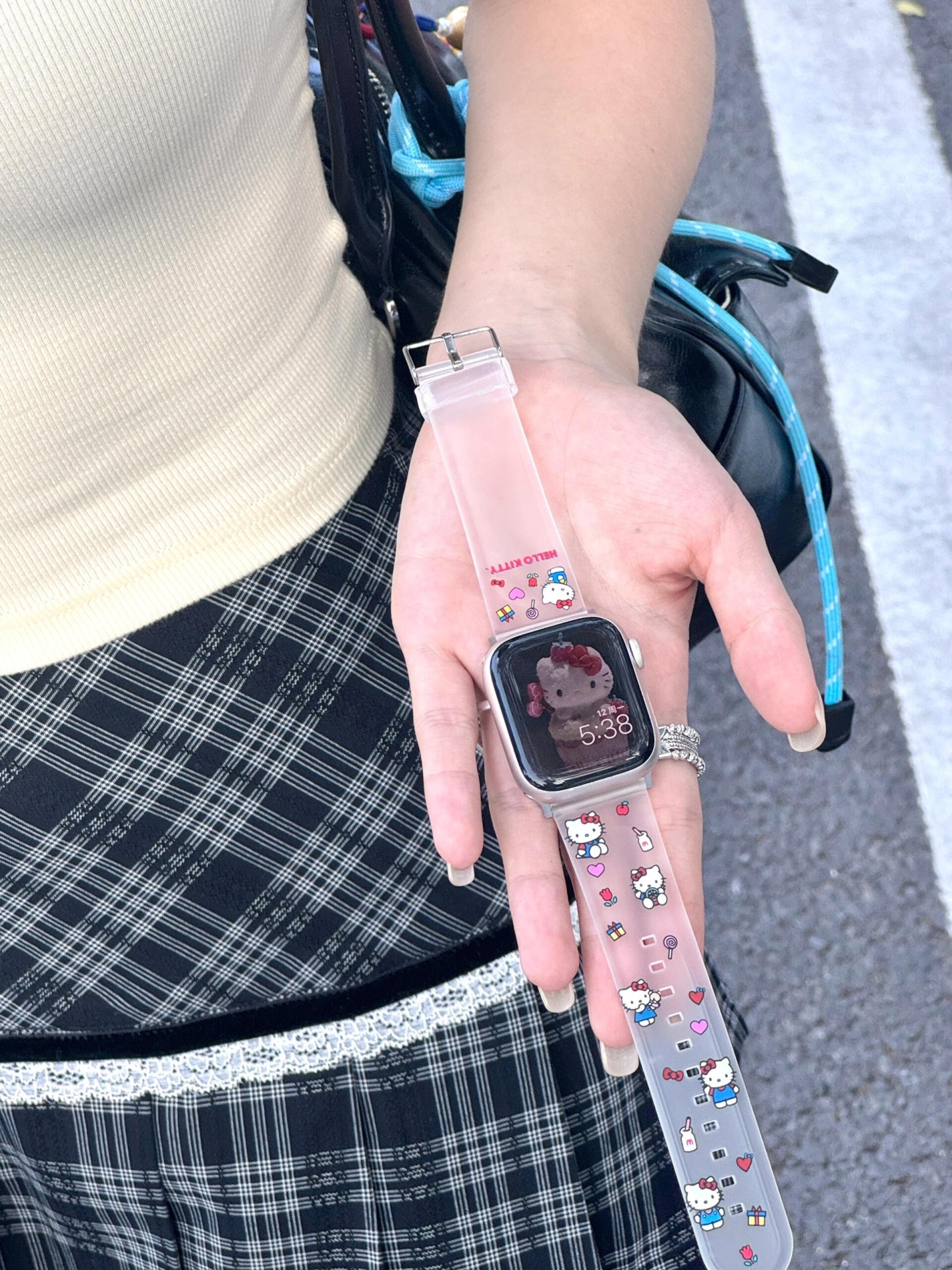 HK Apple Watch Transparent Matte Silicone Band