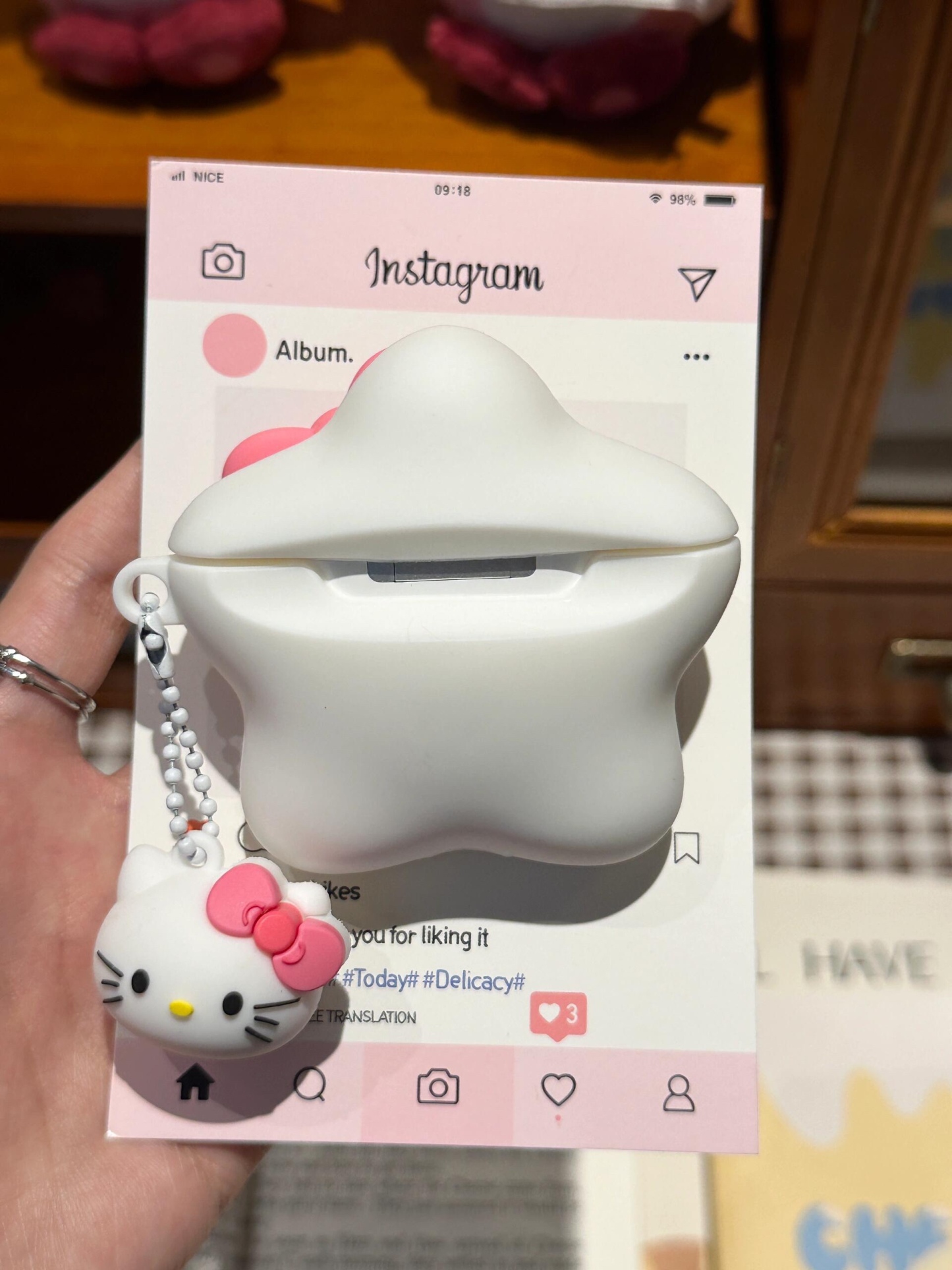 Hello Kitty Kawaii Starry AirPods Case