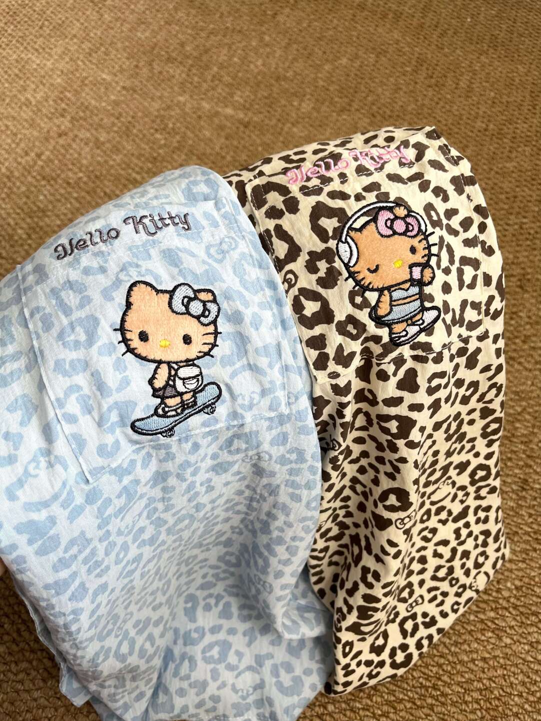 HK Leopard Print Pajamas Set for Women – Summer Short Sleeve Cute Loungewear