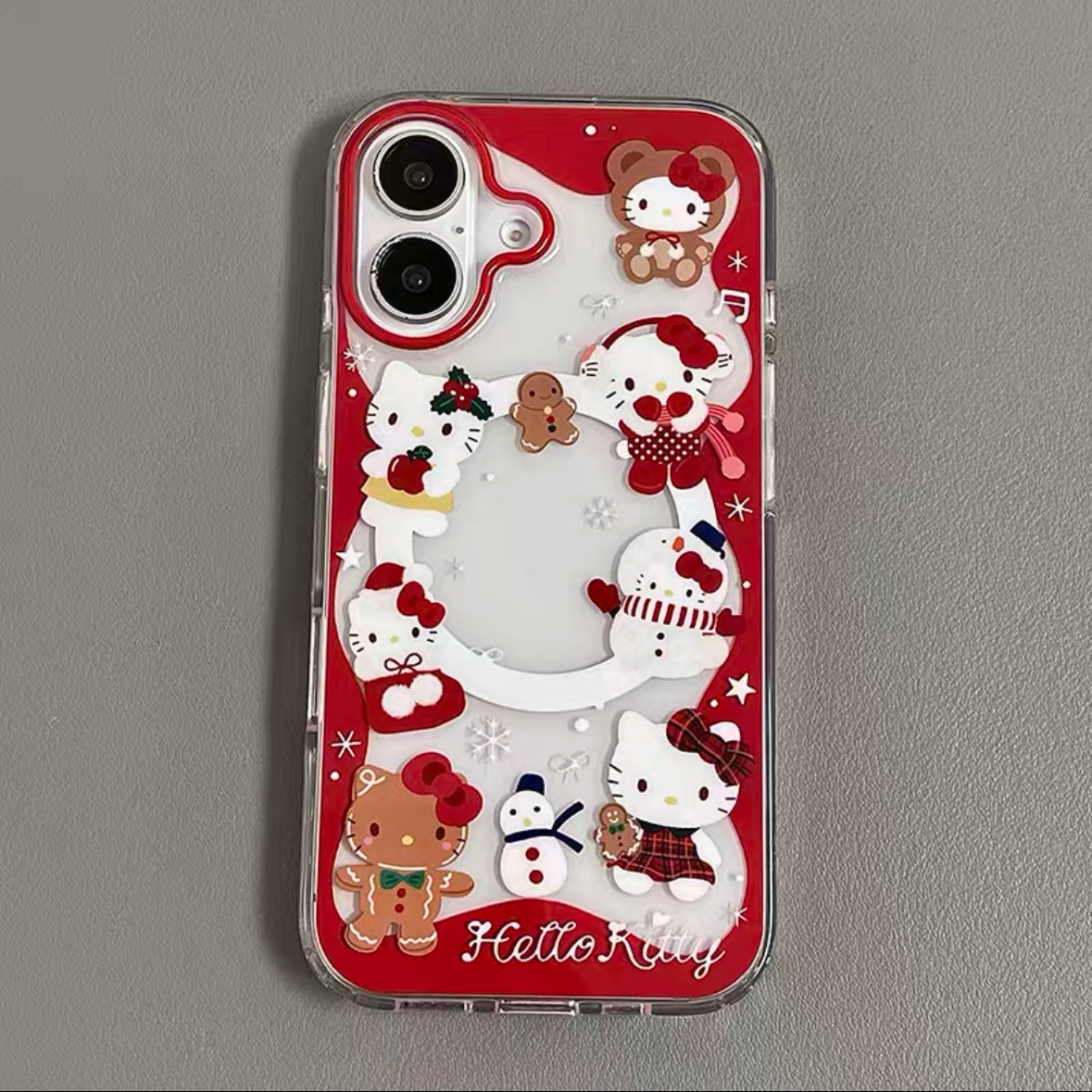 HK Christmas Gingerbread Man Magnetic Phone Stand Case