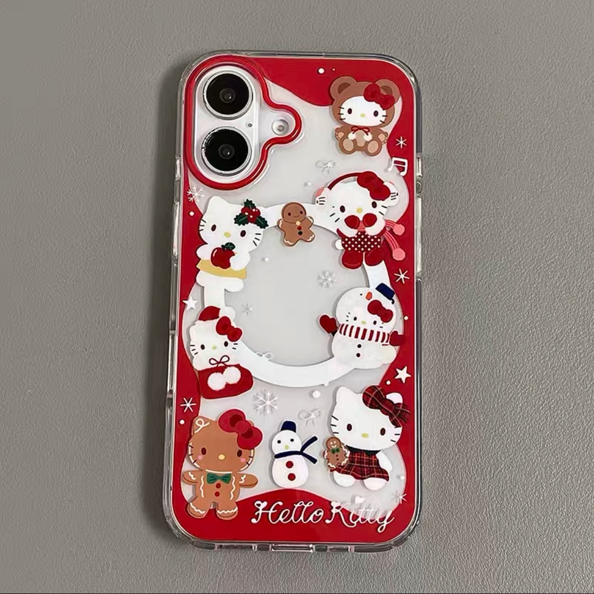 HK Christmas Gingerbread Man Magnetic Phone Stand Case