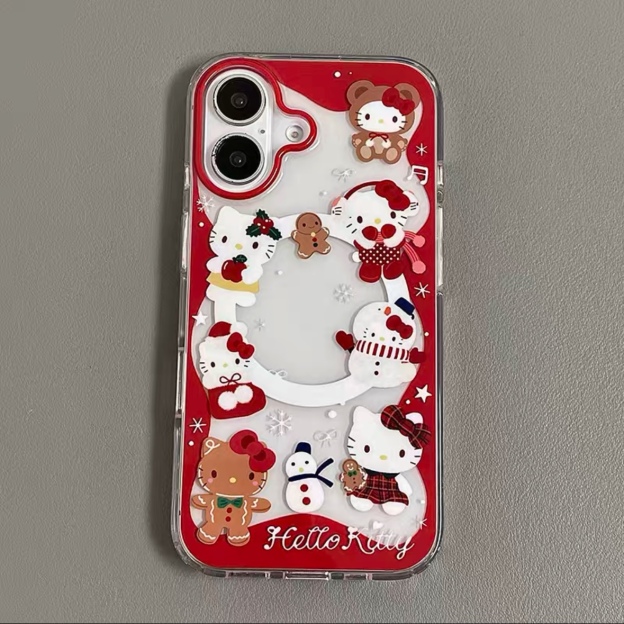 HK Christmas Gingerbread Man Magnetic Phone Stand Case
