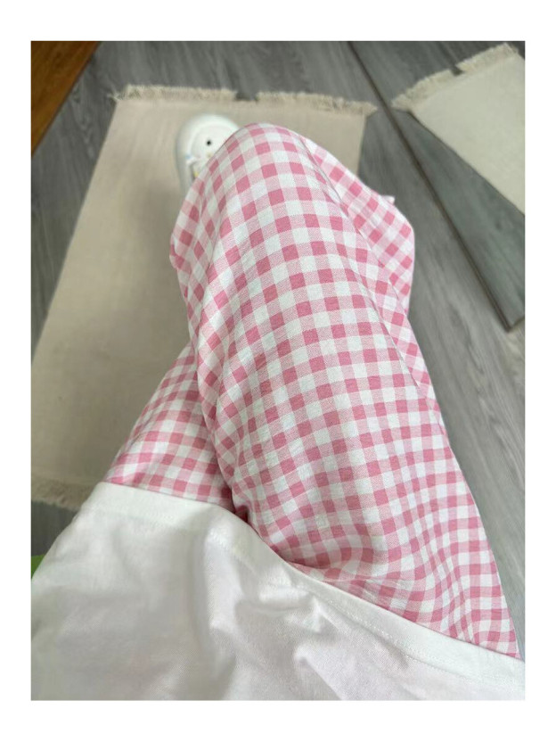 HK Dopamine Sleep Pants - Summer Lightweight Cotton Lounge Pants for Women 02250616