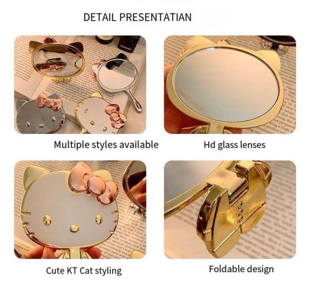 HK 3D Makeup Folding Mirror Set