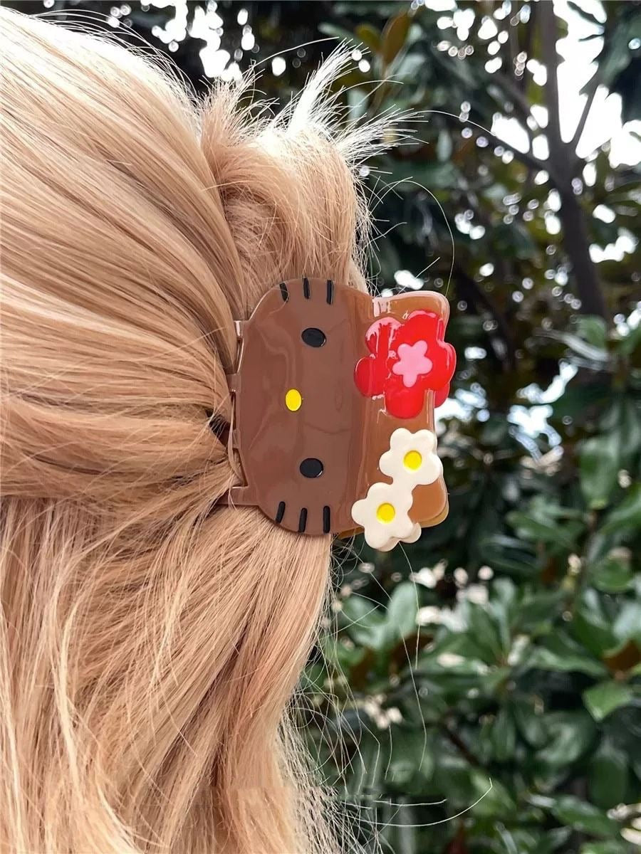 Tan HK Hair Clip Hair Pin Vance clip Hair Accessories｜2 Count (Pack of 1)-cutelalaco