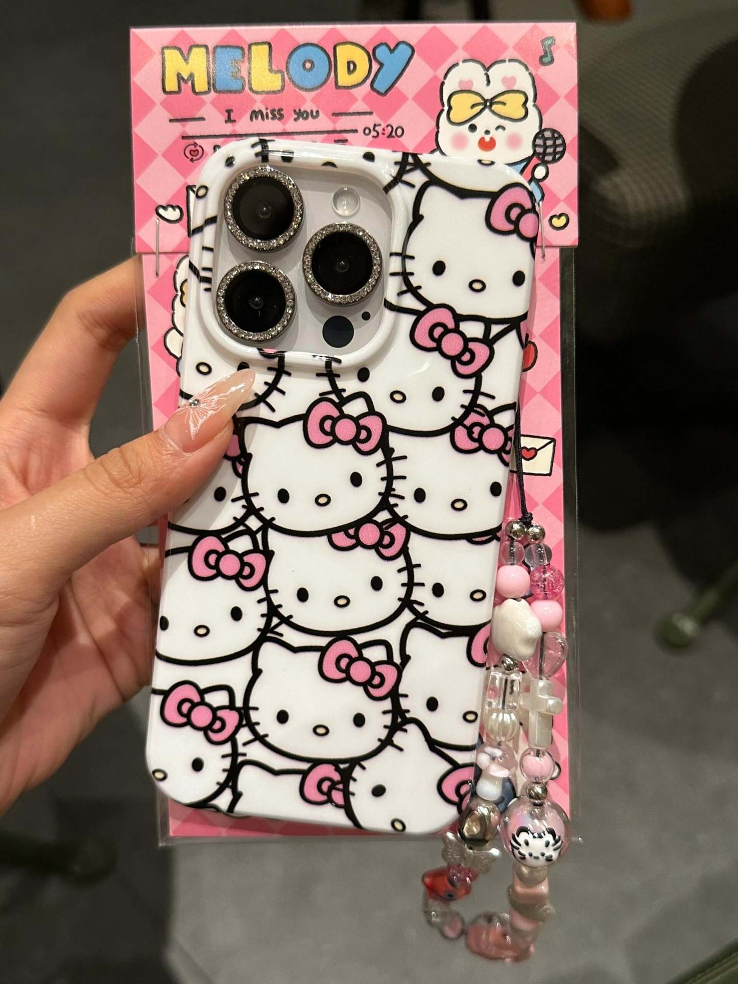 HK White Cute Kawaii Phone Case