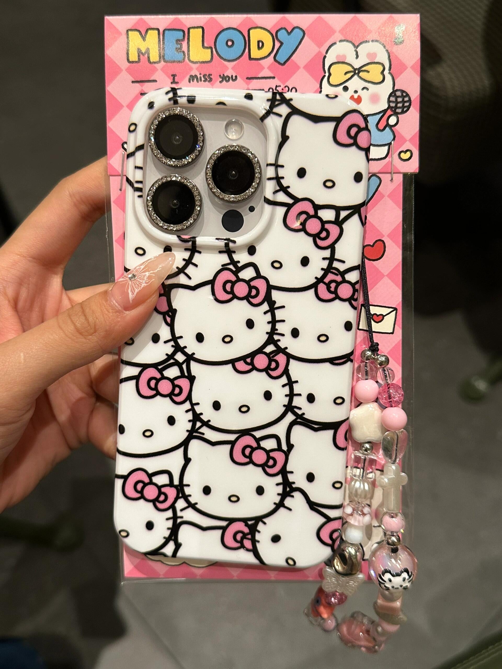 HK White Cute Kawaii Phone Case