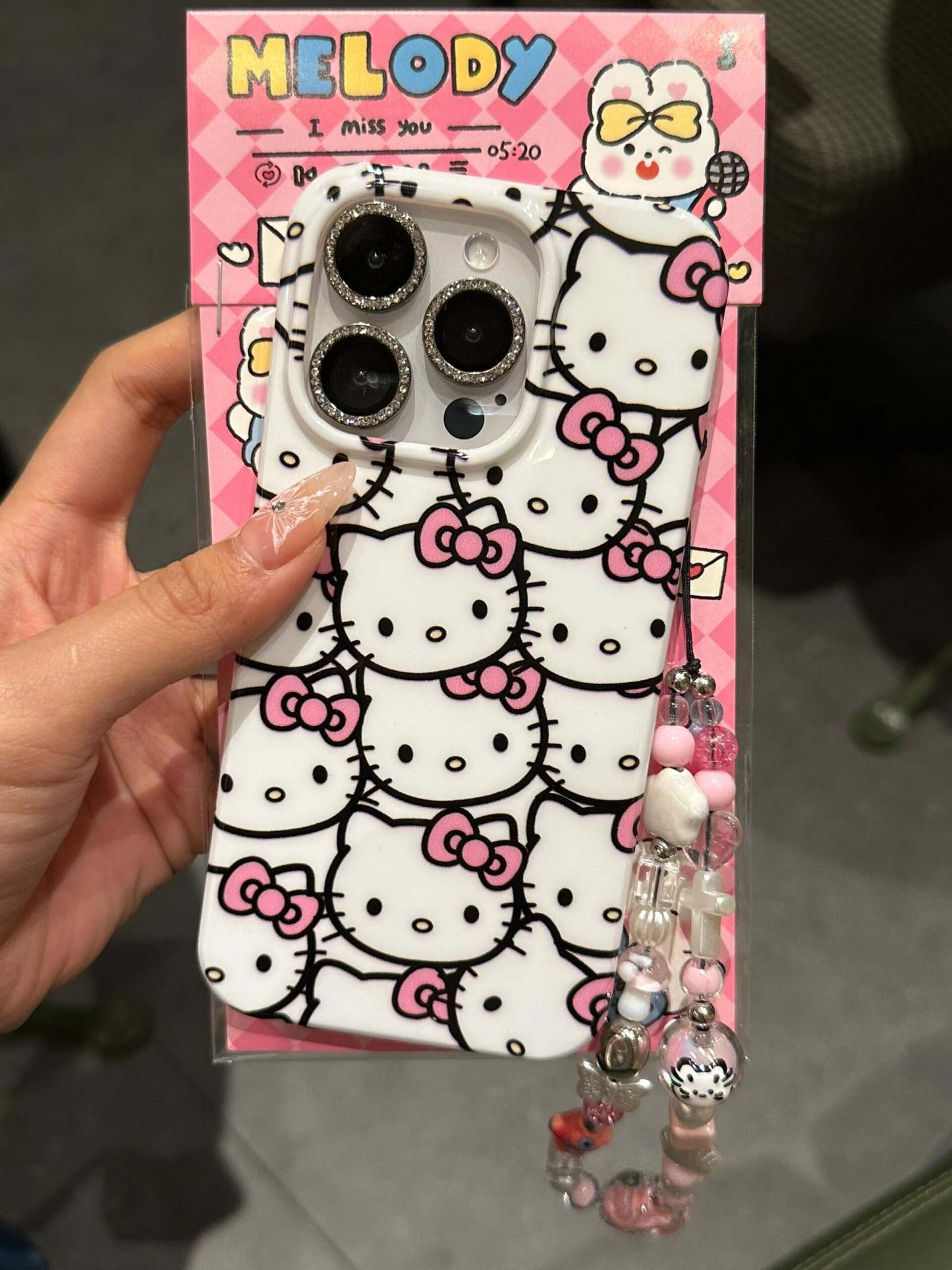 HK White Cute Kawaii Phone Case