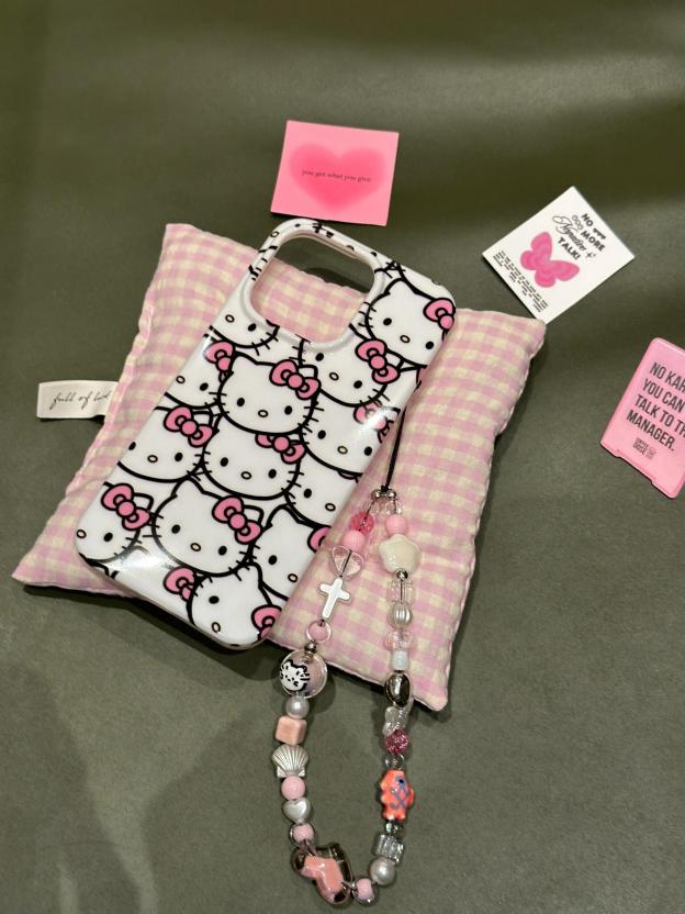 HK White Cute Kawaii Phone Case