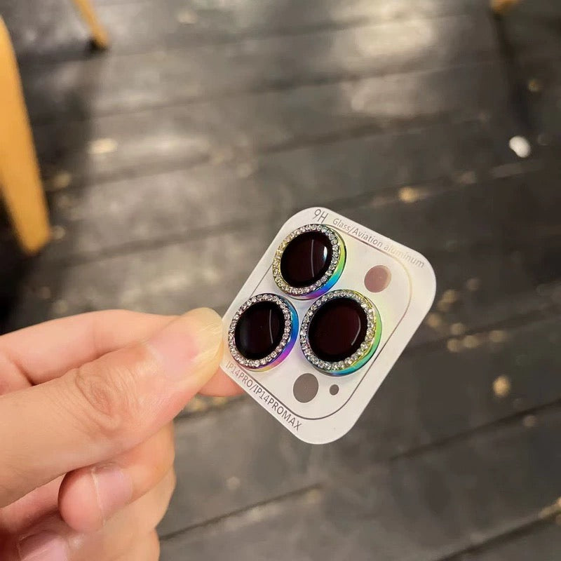 Classy Diamond-like Glitter Metallic Lens Protector Collection