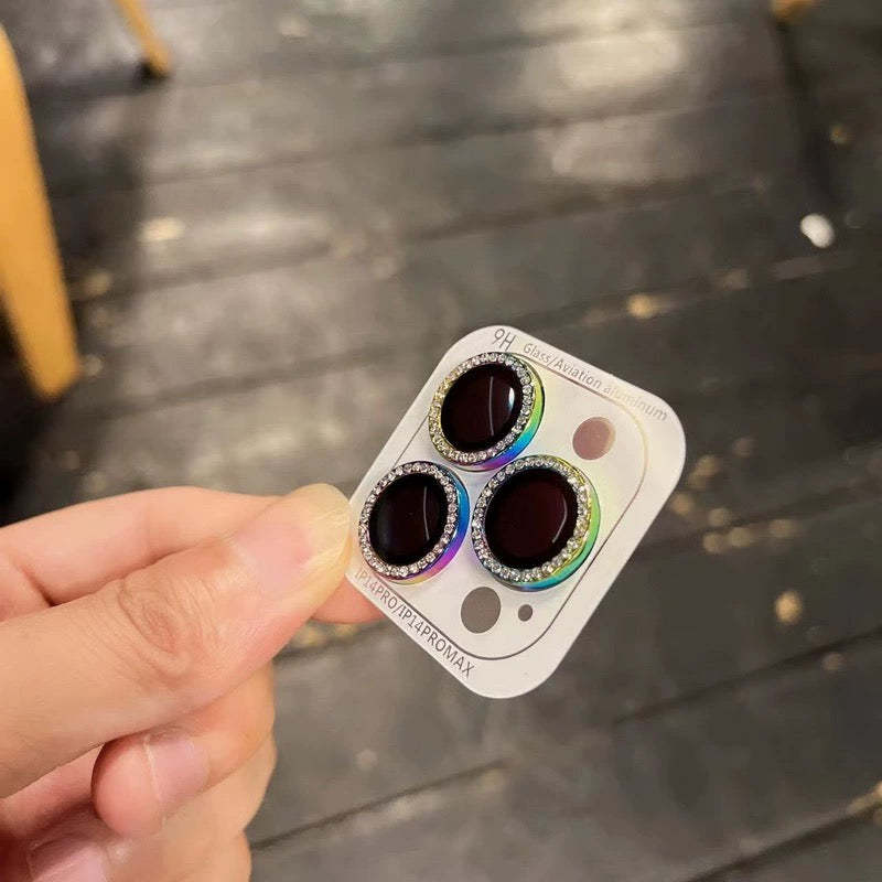 Classy Diamond-like Glitter Metallic Lens Protector Collection