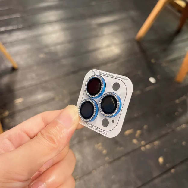 Classy Diamond-like Glitter Metallic Lens Protector Collection