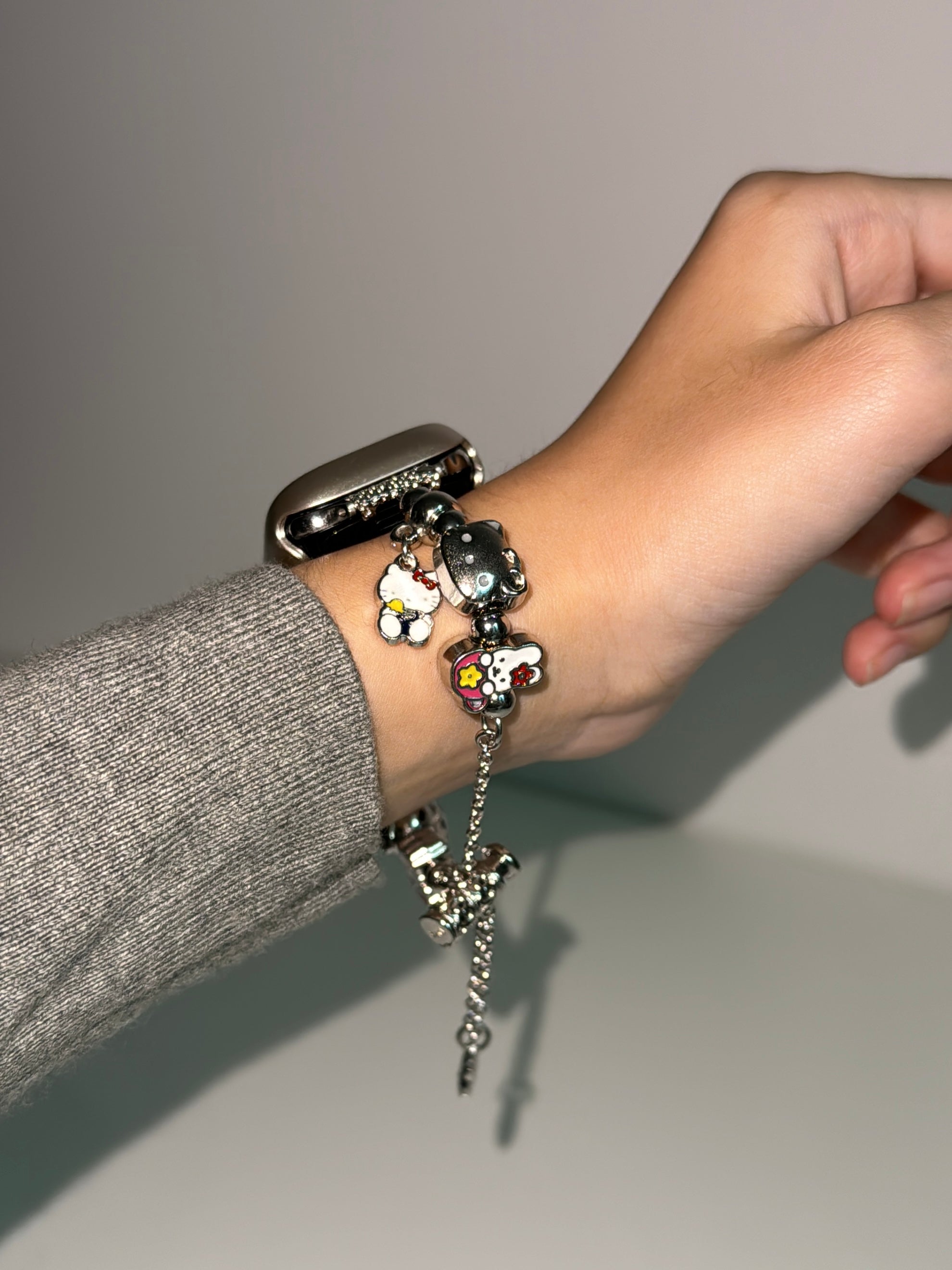 HK Charm Bracelet Adjustable Apple Watch Band Jewelry Metal Strap Bands  for iWatch Series