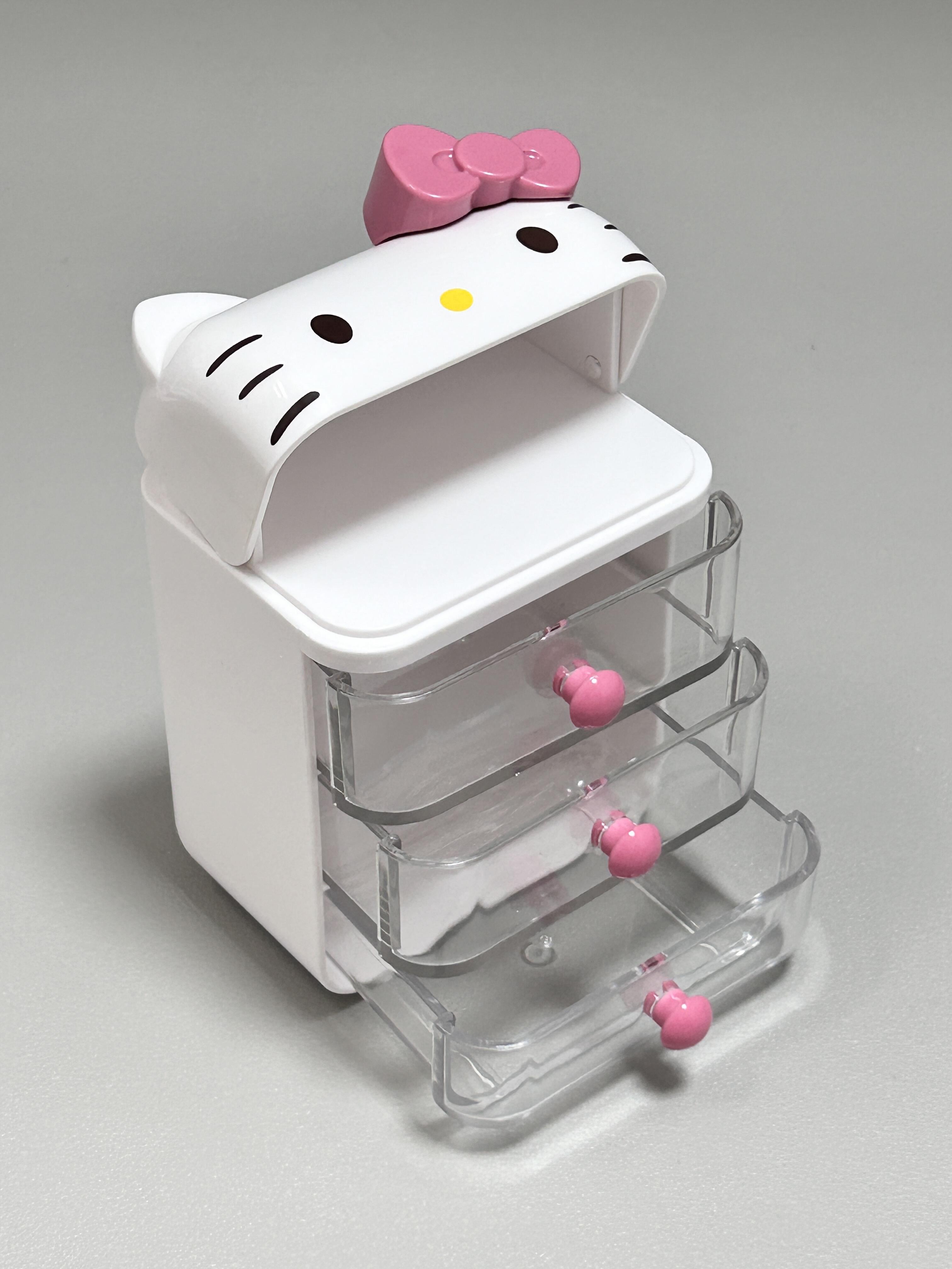 San Character 3-Drawer Mini Drawer Locker Compact Storage Organization Drawers