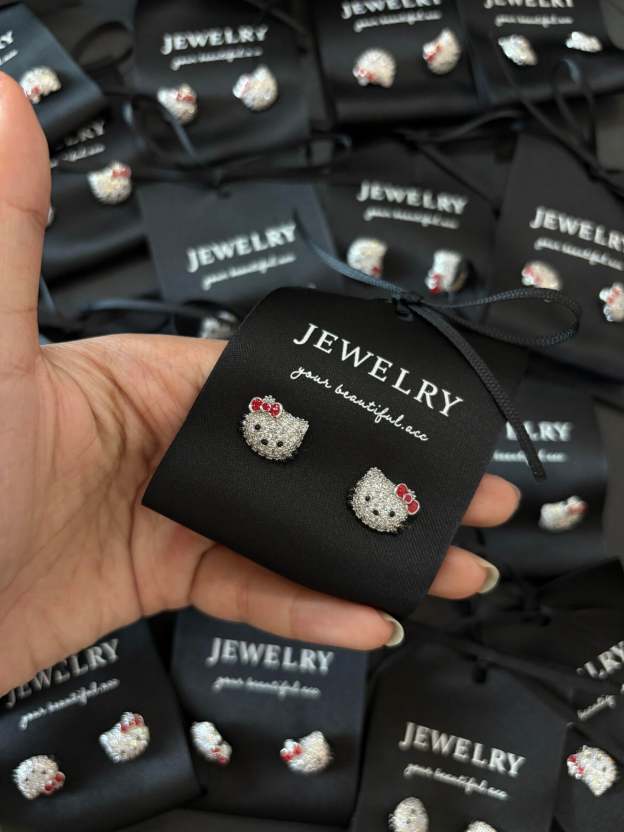 1 Pairs Stud Earrings Cubic Zirconia Sterling Silver Earrings Set