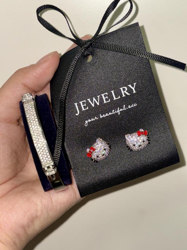 1 Pairs Stud Earrings Cubic Zirconia Sterling Silver Earrings Set