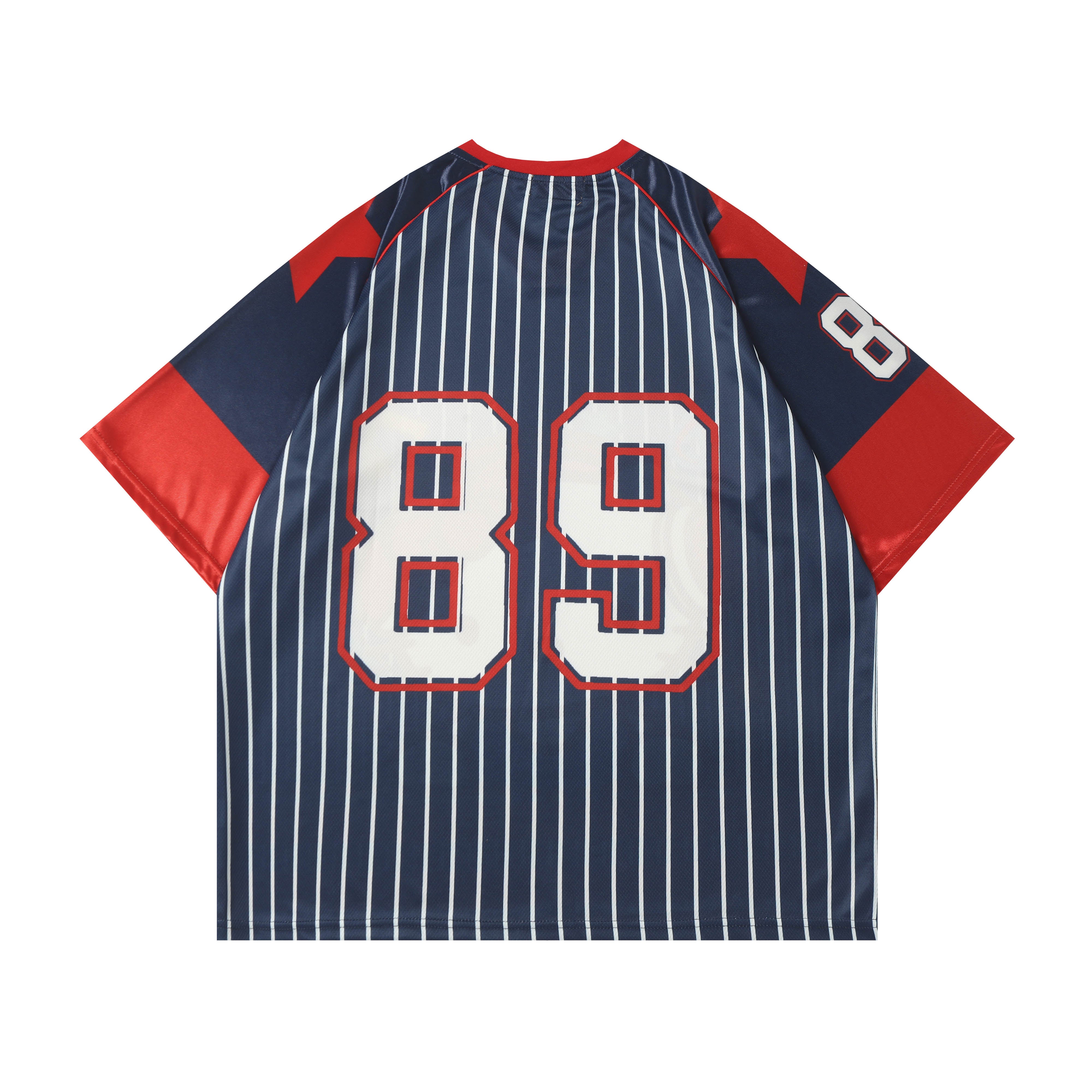HK Cute Baseball Jersey Shirts Sports Uniform Summer Loose Short Sleeve Tops T-Shirts 02250502