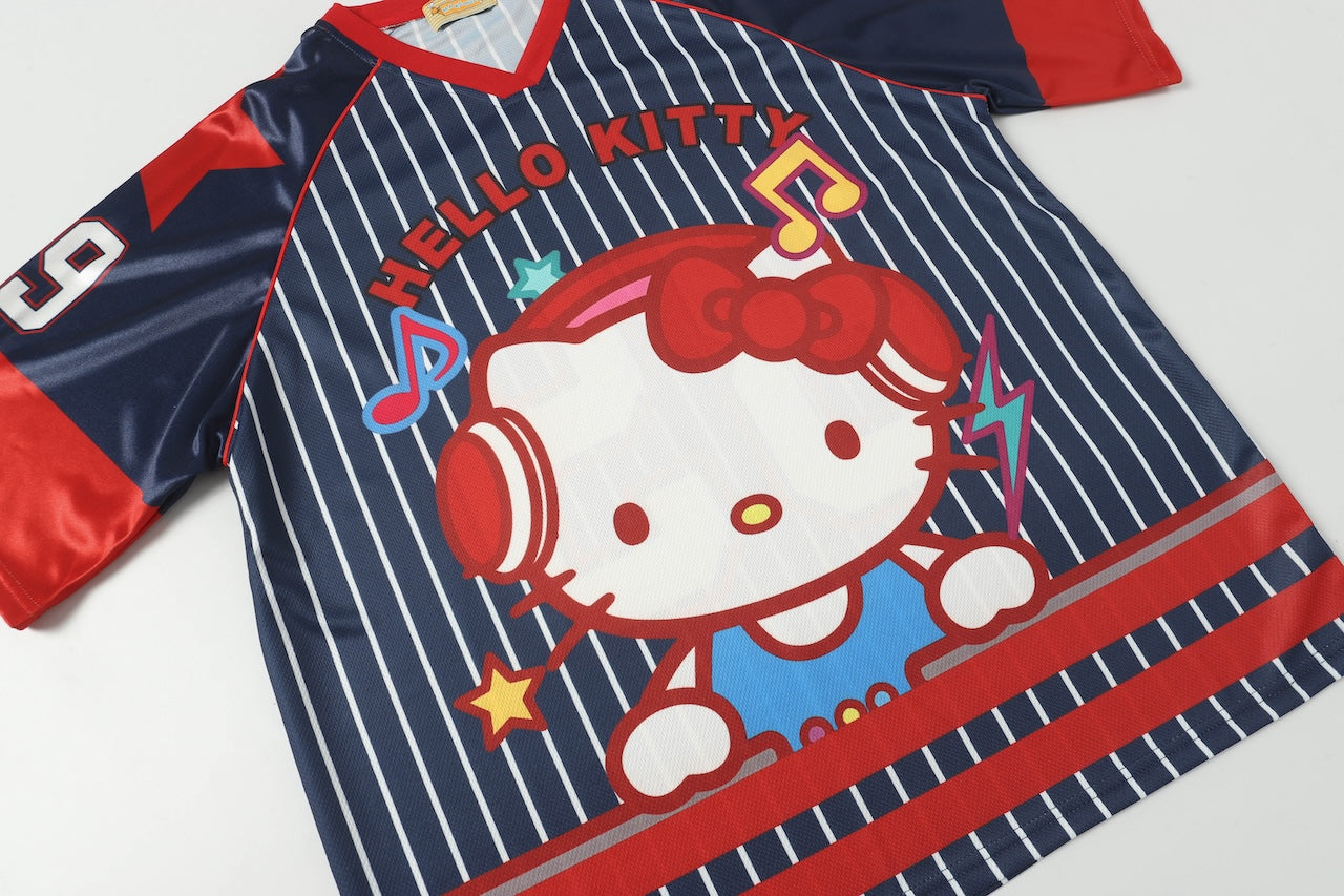 HK Cute Baseball Jersey Shirts Sports Uniform Summer Loose Short Sleeve Tops T-Shirts 02250502